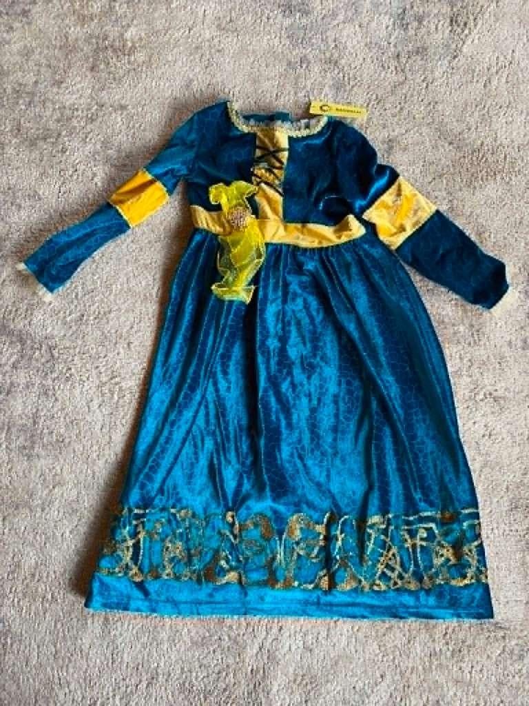 Robe de princesse Merida Brave - Taille 140, Enfants & Bébés, Enlèvement ou Envoi, Comme neuf, X, X