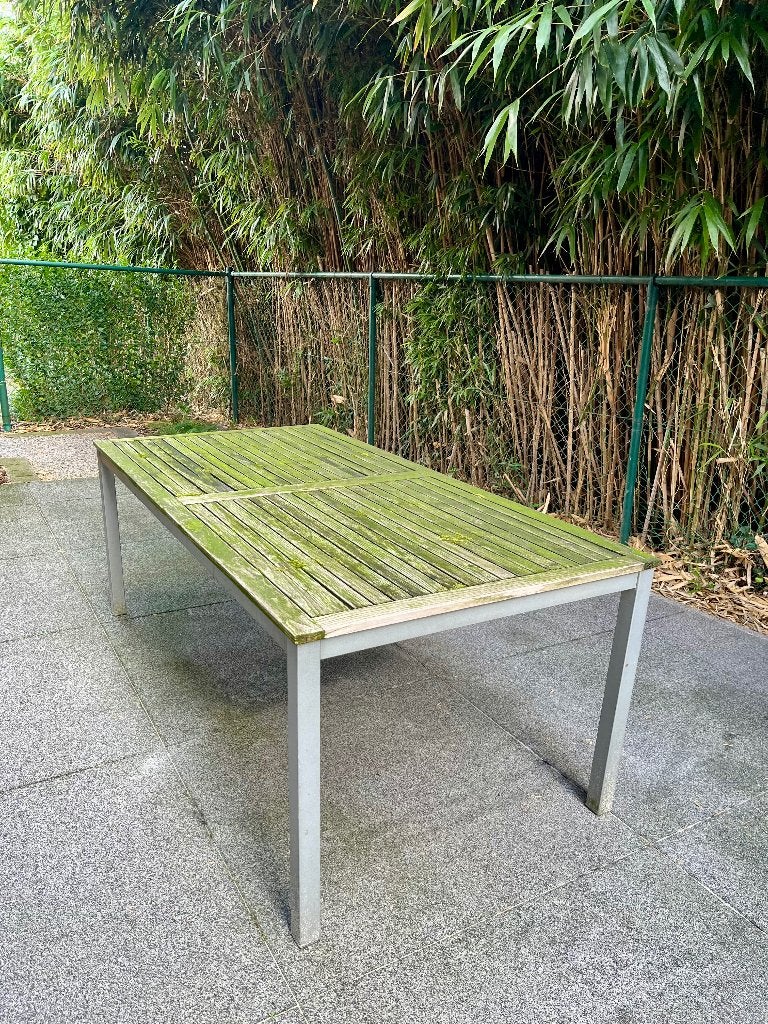 Tuintafel, Jardin & Terrasse, Tables de jardin, Enlèvement, Utilisé, Rectangulaire, Aluminium