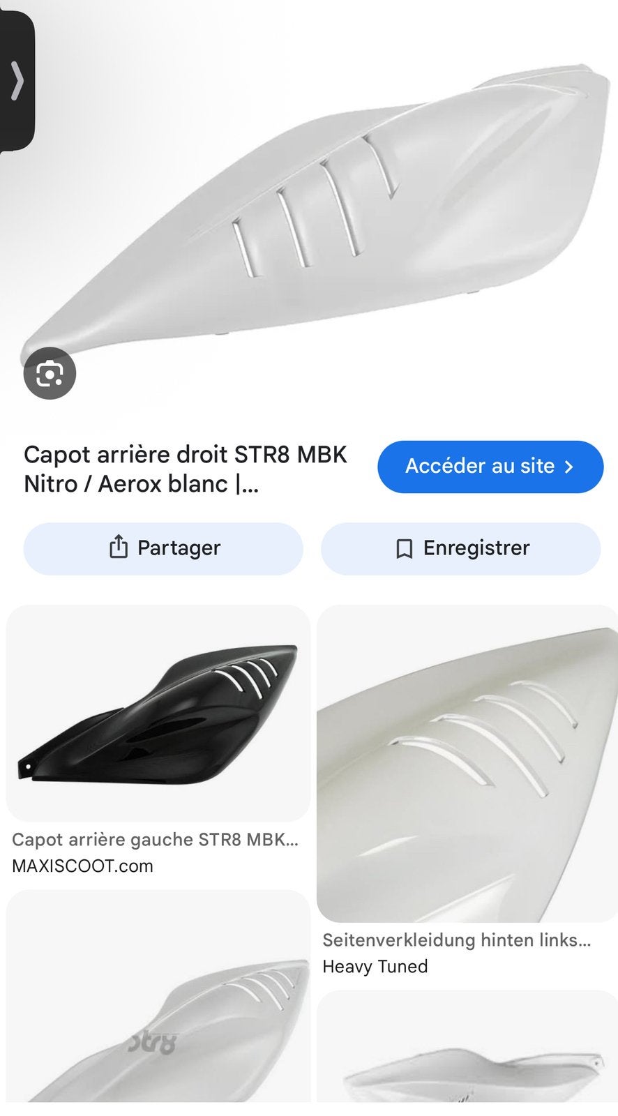 Coque mbk - aerox str8, Vélos & Vélomoteurs, Scooters | Yamaha, Enlèvement, Comme neuf, Aerox