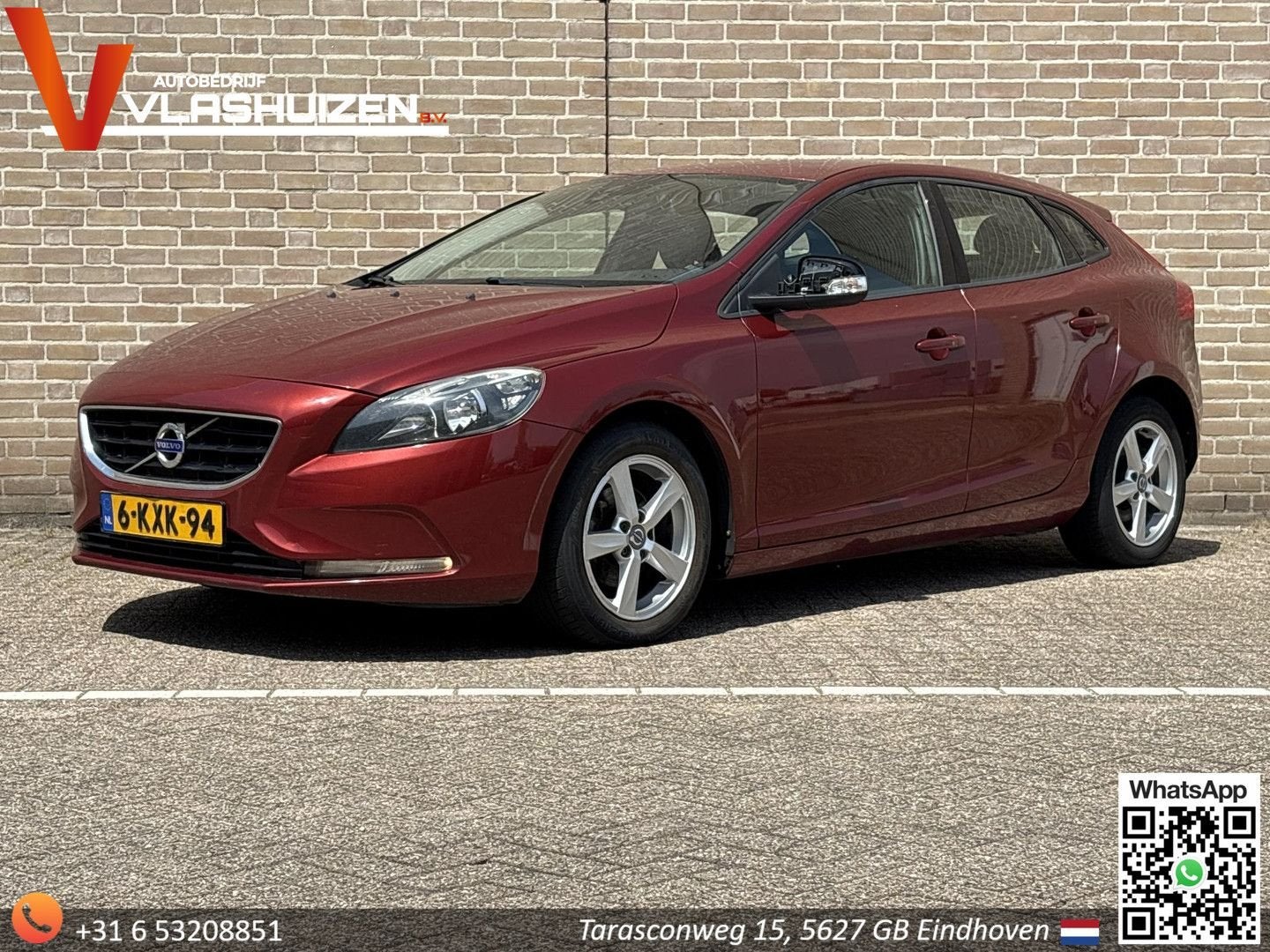 Volvo V40 1.6 D2 | Camera | Cruise | Airco |, Auto's, Volvo, 88 g/km, V40, Te koop, Start-stop-systeem