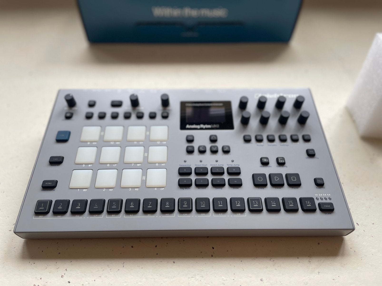 Elektron Analog Rytm MKII - Grey MK2, Ophalen, Zo goed als nieuw