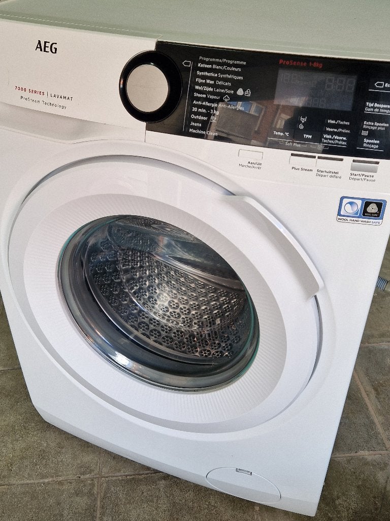 AEG 8kg A+++ wasmachine. 7000-serie, Elektronische apparatuur, Ophalen, Zo goed als nieuw, Voorlader