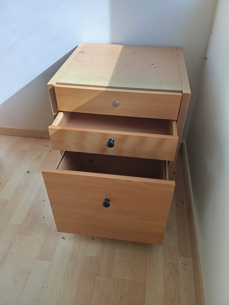 Caisson à tiroirs sur roulettes pour bureau, Maison & Meubles, Enlèvement, Utilisé, Autres types