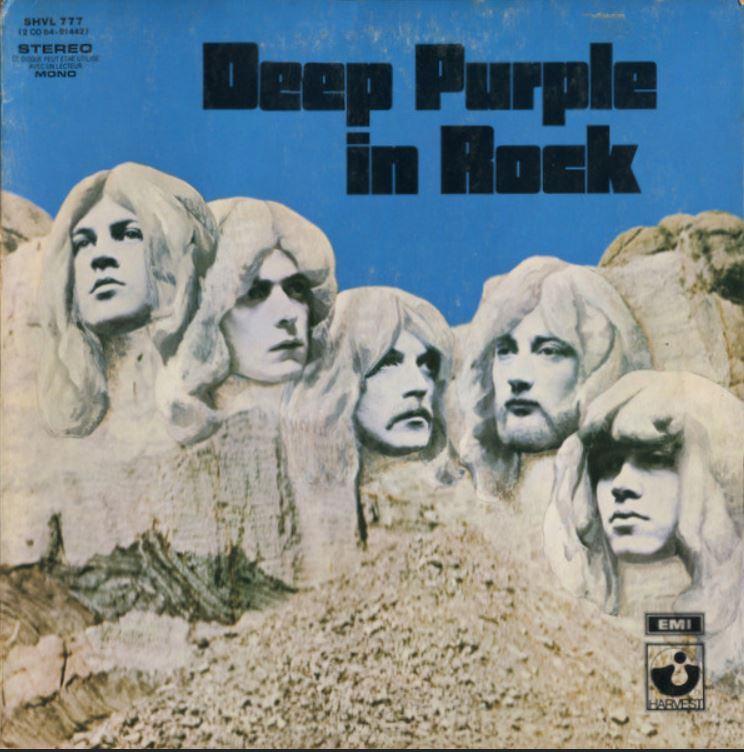 lp: DEEP PURPLE - DEEP PURPLE IN ROCK, Cd's en Dvd's, LP, Gebruikt, Ophalen of Verzenden, Beschermende buitenhoes