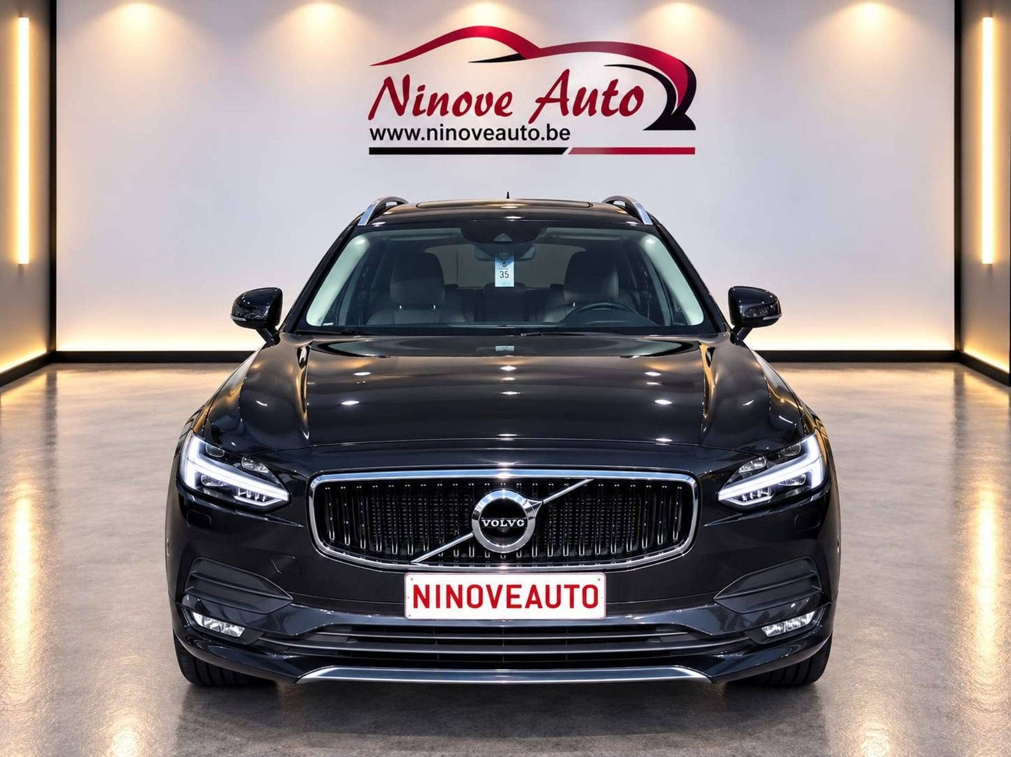 Volvo V90 2.0 D3 AUTOMAAT CAMERA NAVI AIRCO CRUISE, Autos, Cuir, Argent ou Gris, Achat, V90