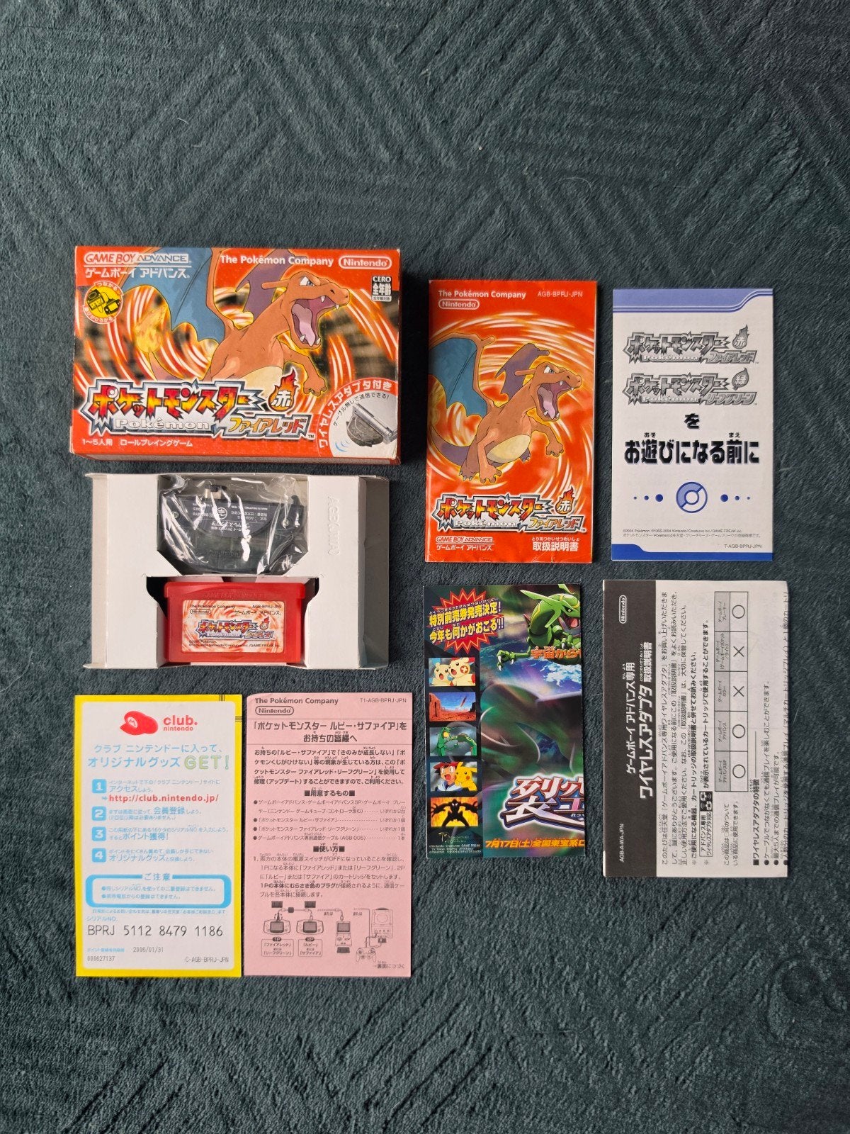 Pokémon Fire Red - Nintendo GameBoy Advance GBA - Japans, Games en Spelcomputers, Ophalen of Verzenden, Zo goed als nieuw