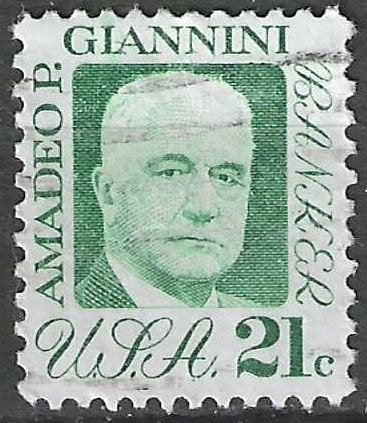 États-Unis 1973 - Yvert 993 - Amadeo Pietro Giannini (ST), Envoi, Affranchi