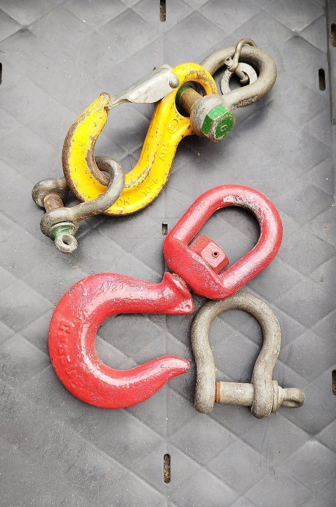 Hijs material CROSBY - Lifting Hooks, shakles, Doe-het-zelf en Bouw, Lieren en Takels, Ophalen of Verzenden, Zo goed als nieuw