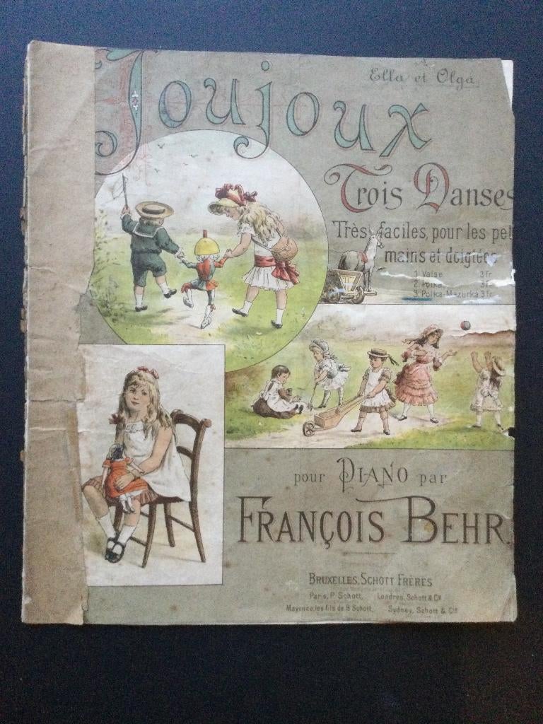 antieke bladmuziek +- 1900  pour piano, Livres, Musique, Enlèvement ou Envoi, Utilisé, Autres sujets/thèmes