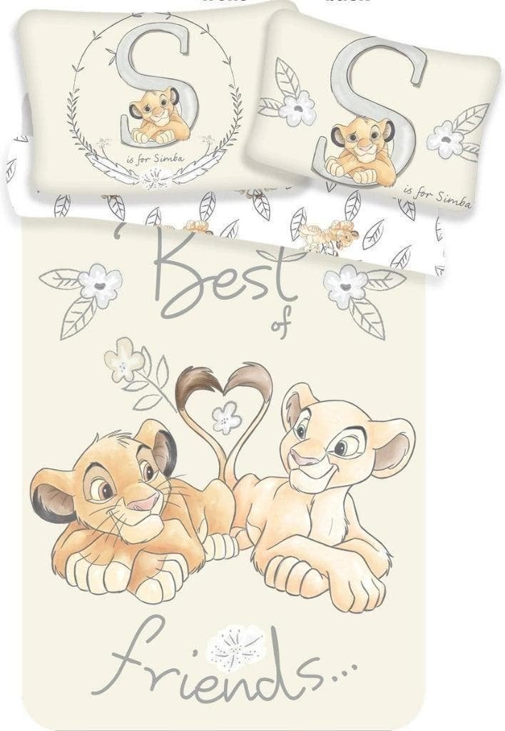 Lion King Baby / Peuter Dekbedovertrek 100 x 135 - Disney, Jongetje of Meisje, Beige, Dekbedovertrek, Nieuw