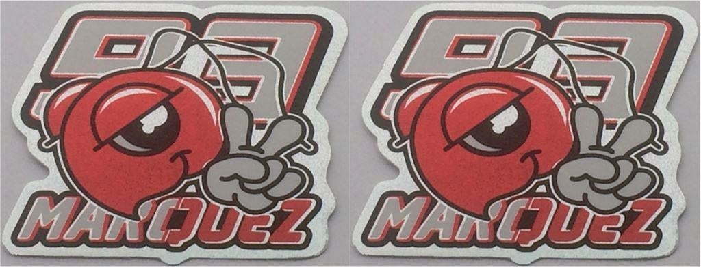 Marc Márquez 93 metallic sticker set #15, Motos, Accessoires | Autocollants, Envoi