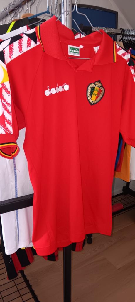 Diadora Belgium 1994 voetbalshirt, Taille XS ou plus petite, Enlèvement, Comme neuf, Maillot
