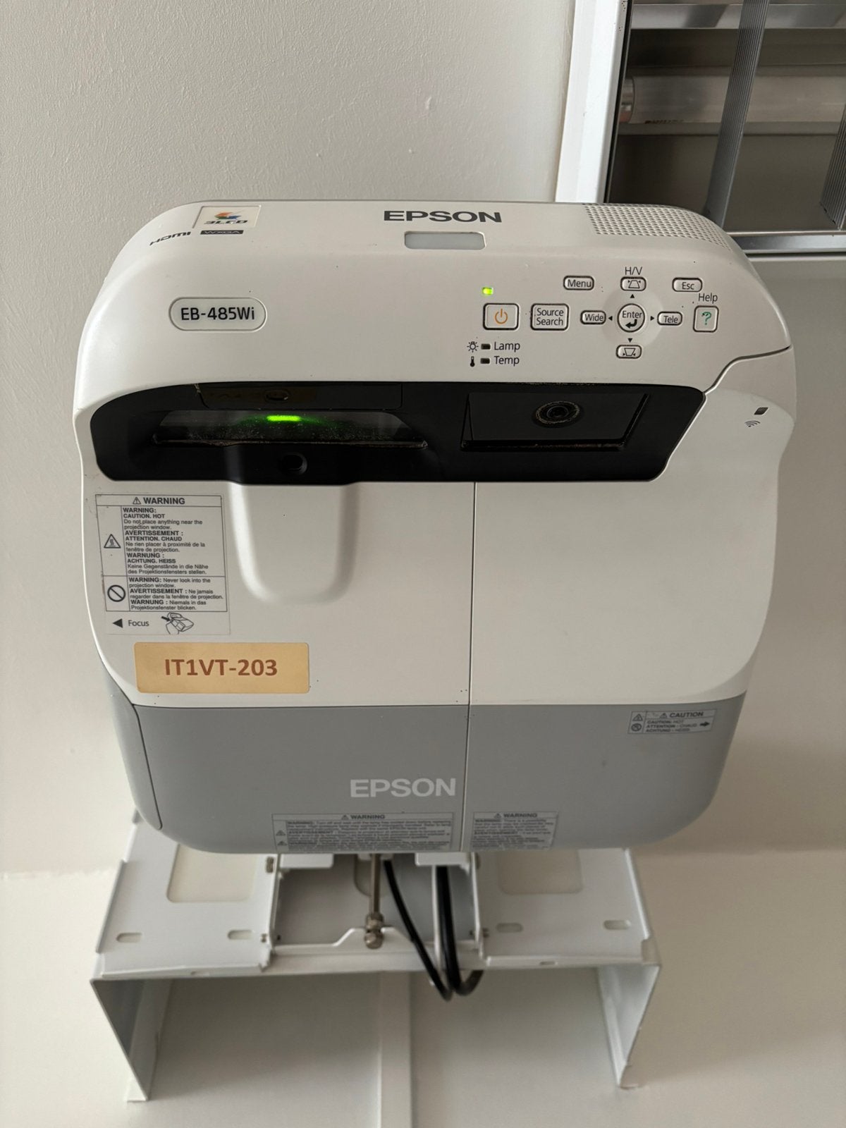 Epson EB-485wi, Audio, Tv en Foto, Beamers, Ophalen, Zo goed als nieuw