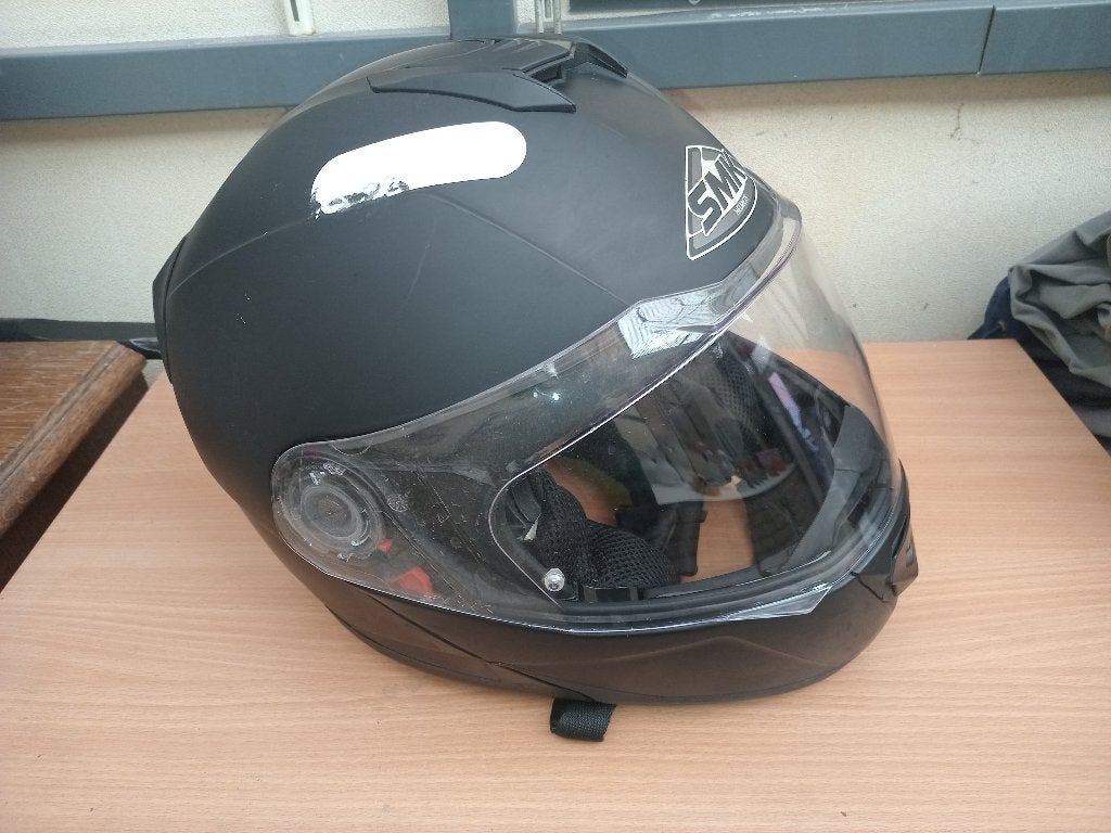 casque SMK  intégrale double visiere, Motos, Enlèvement ou Envoi, Casque intégral