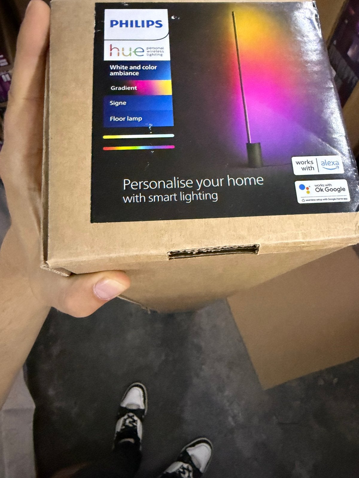 lampadaire Philips Hue, Maison & Meubles, Lampes | Lampes en vrac, Enlèvement ou Envoi, Comme neuf, Philips