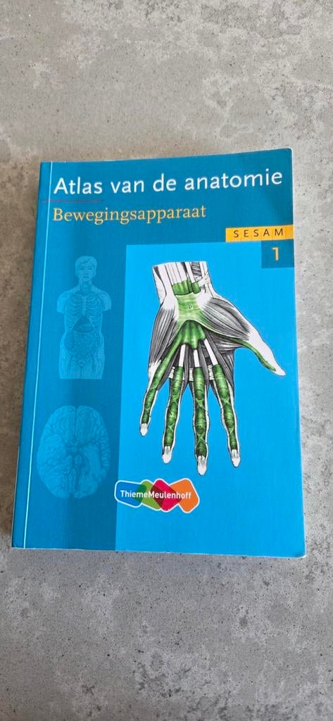Atlas van de anatomie. DEEL1:  Bewegingsapparaat., Boeken, Ophalen, Nieuw, Thieme Meulenhoff, Overige wetenschappen