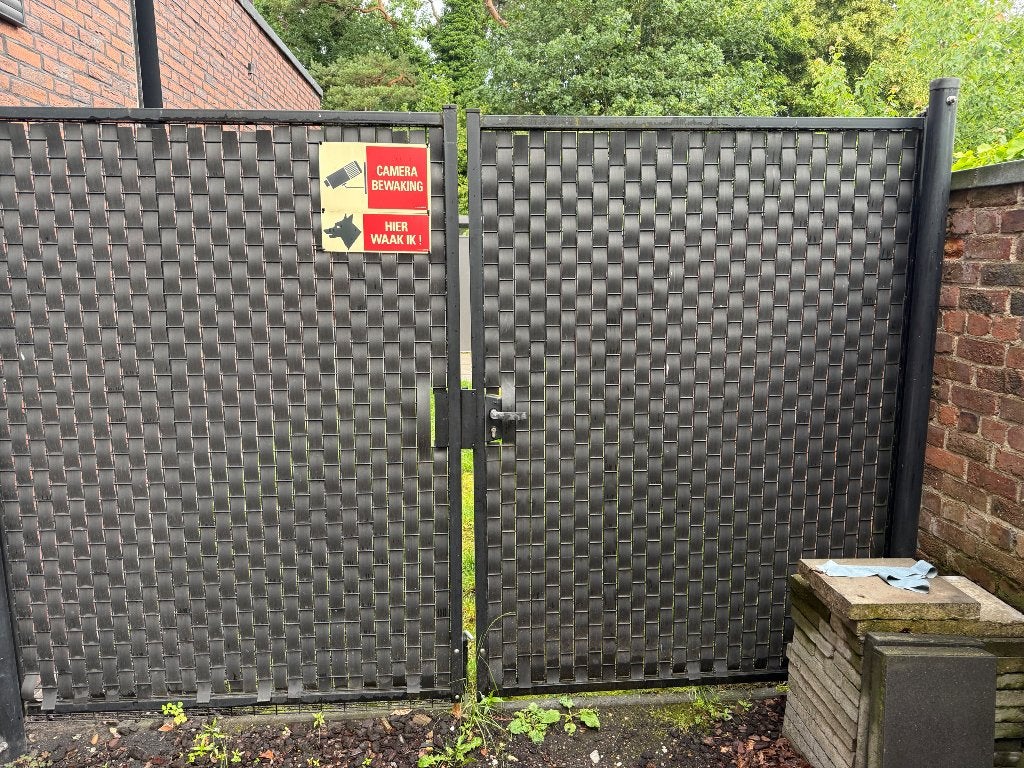 A VENDRE : Porte de jardin double, Jardin & Terrasse, 200 cm ou plus, Portail battant, Utilisé, Autres matériaux