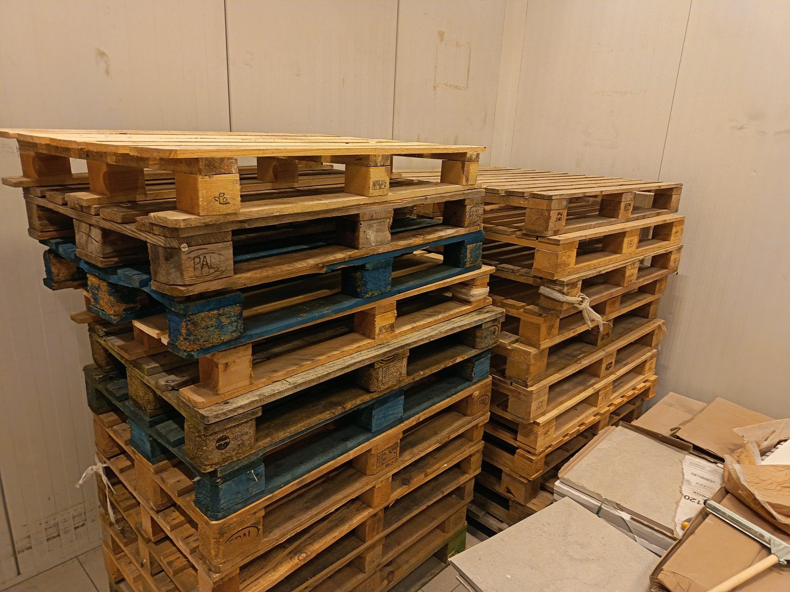 Gebruikte pallets, Doe-het-zelf en Bouw, Palletwagens en Pompwagens, Ophalen, Gebruikt