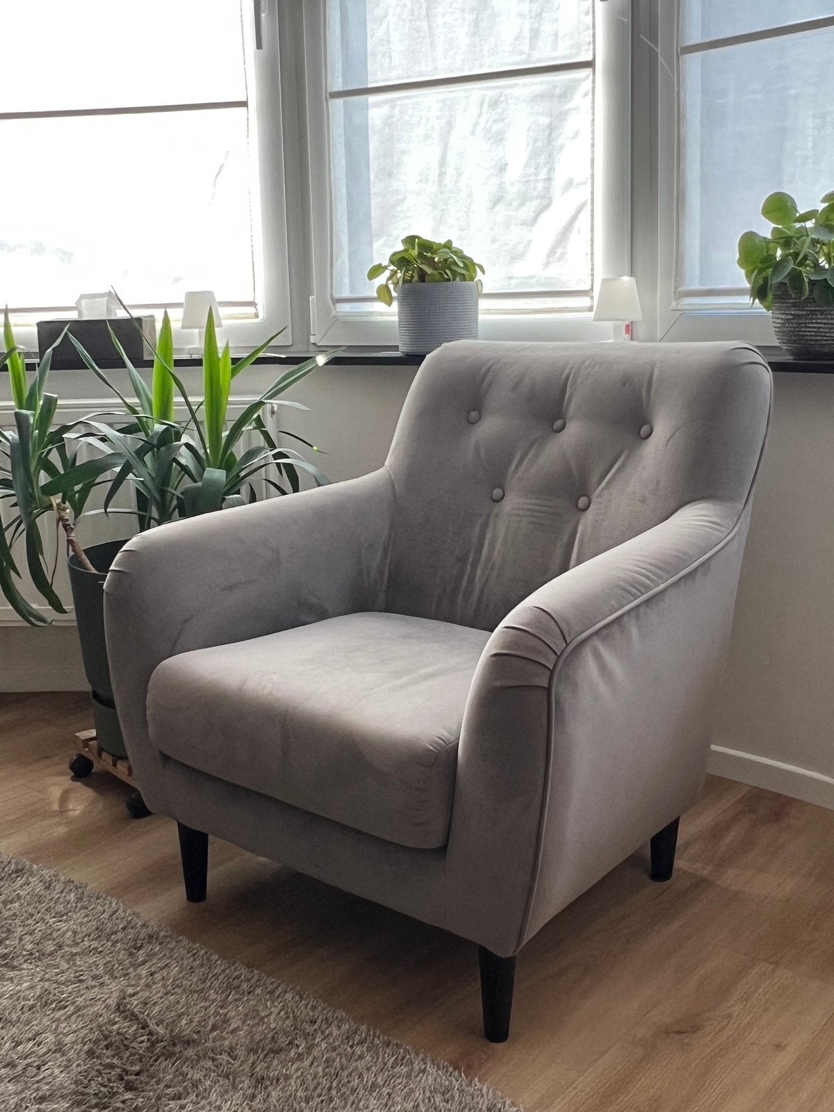 Fauteuil gris anthracite – Excellent état (px achat 449€), Enlèvement, Comme neuf