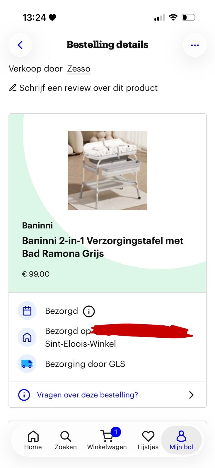 2in1 verzorgingstafel + babybad – inclusief gratis badkussen, Kinderen en Baby's, Gebruikt, Badje, Standaard, Ophalen