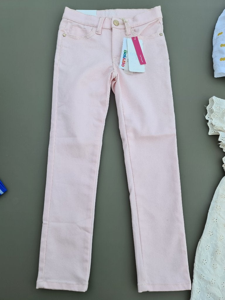 roze jeans broek, Frizzle, 122 NIEUW, Enfants & Bébés, Vêtements enfant | Taille 122, Enlèvement, Comme neuf, Pantalon