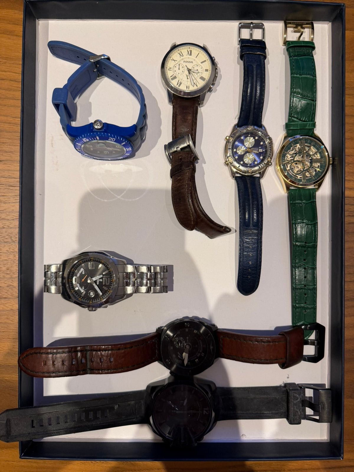Partij horloges, Ophalen, Gebruikt