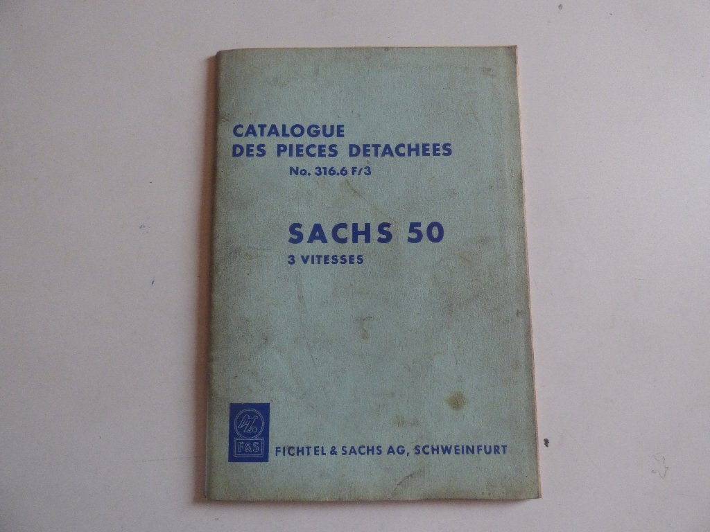 SACHS 50 3 VERSNELLINGEN ONDERDELENLIJST 316.6 F/3, Vélos & Vélomoteurs, Modes d'emploi & Notices d'utilisation, Enlèvement ou Envoi