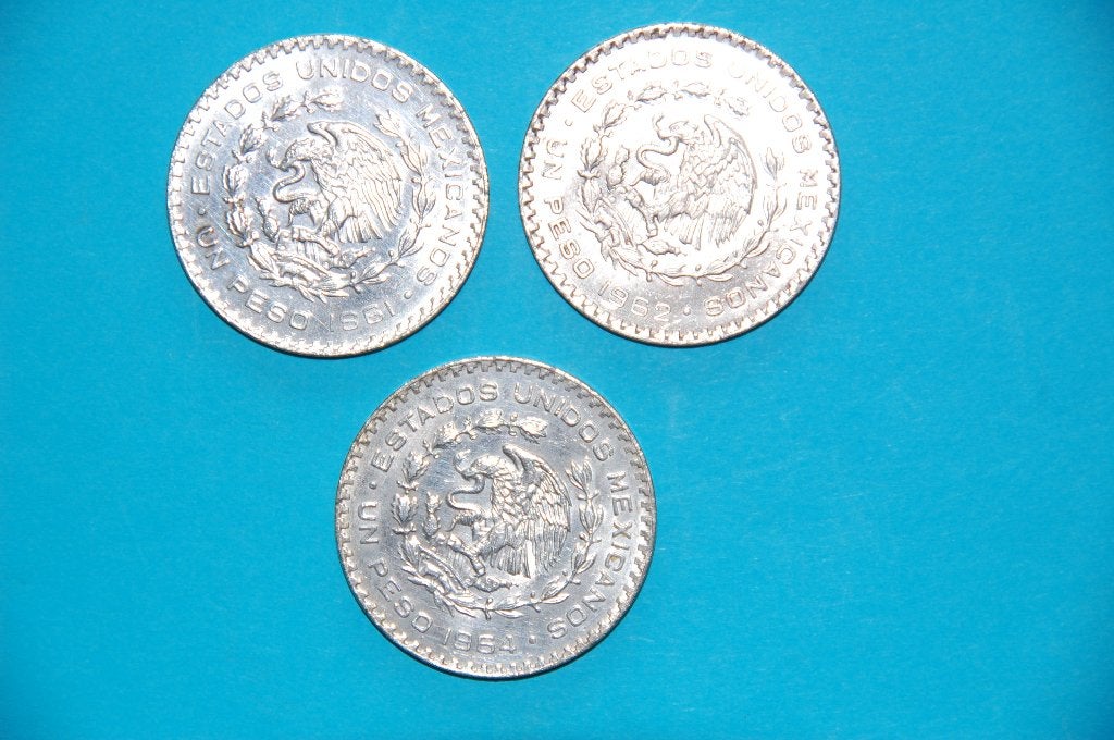 MEXICO : PESO 1961/1962/1964, Verzenden, Noord-Amerika, Setje, Zilver