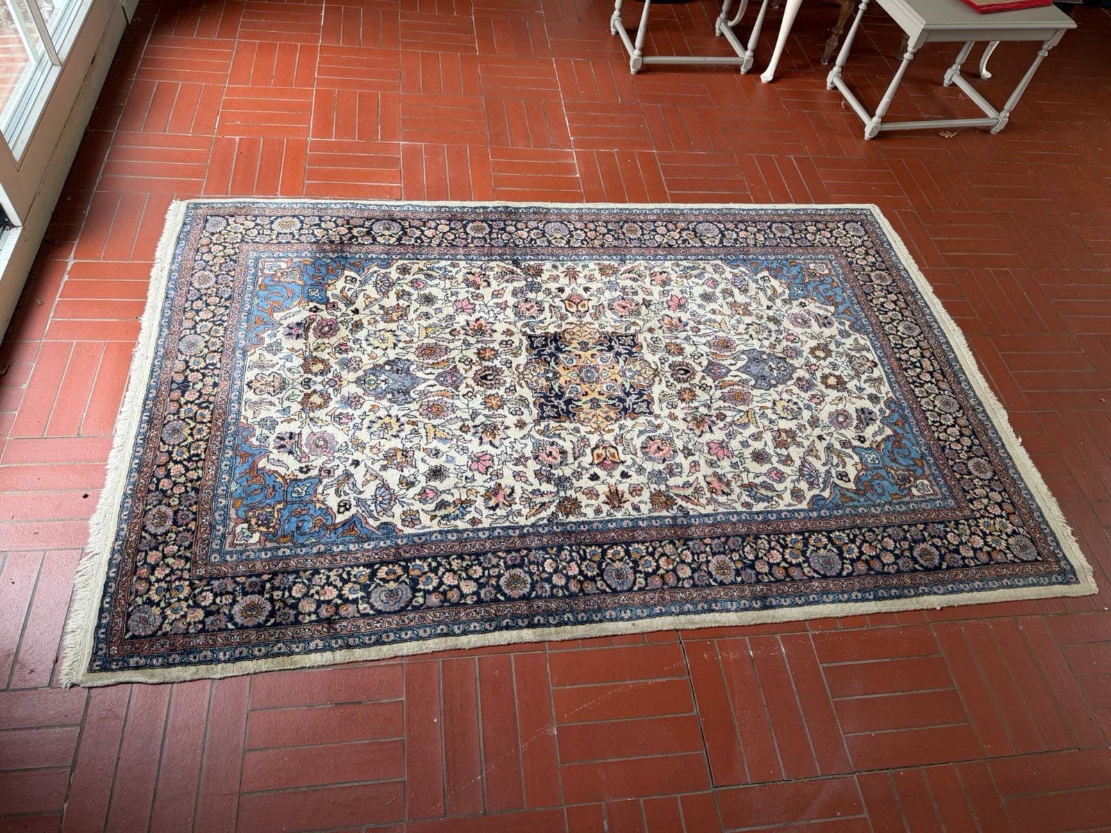Perzisch tapijt, Huis en Inrichting, Stoffering | Tapijten en Vloerkleden, Ophalen, 100 tot 150 cm, 200 cm of meer, Zo goed als nieuw