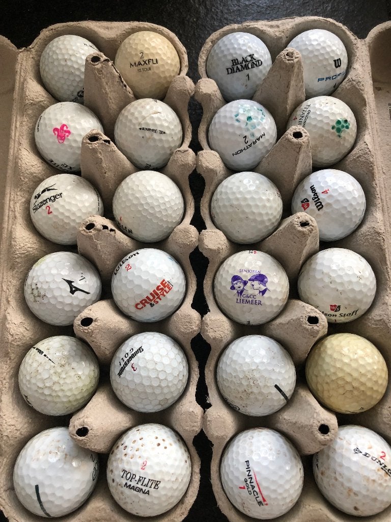 24 golfballen, Ophalen, Gebruikt