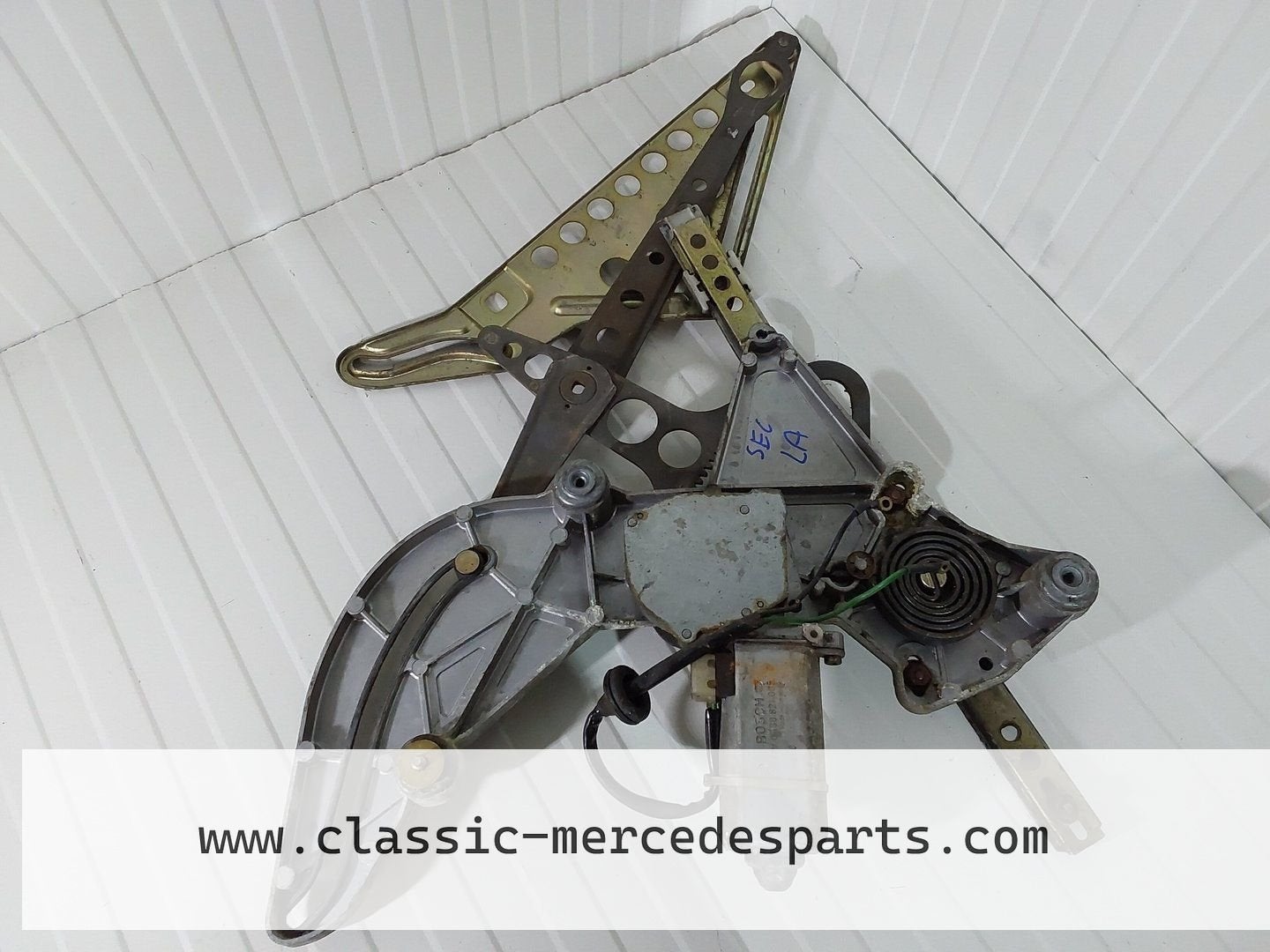 Raammechanisme met motor Mercedes W126 SEC linksachter, Gebruikt, -, Ophalen of Verzenden, -