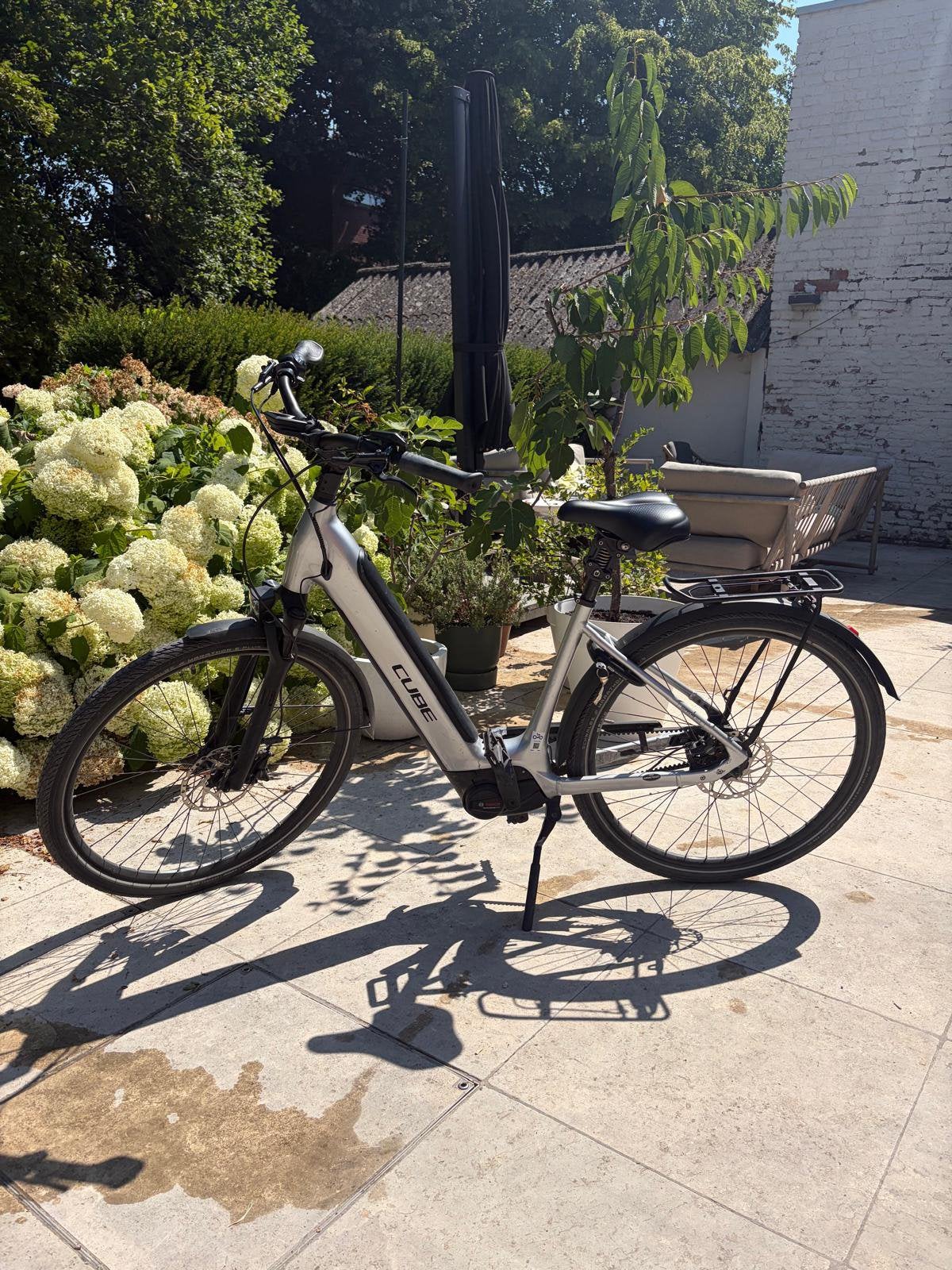 Cube supreme zilver belt exc Medium met riem, Fietsen en Brommers, Elektrische fietsen, Ophalen, Gebruikt, 51 tot 55 cm, Cube