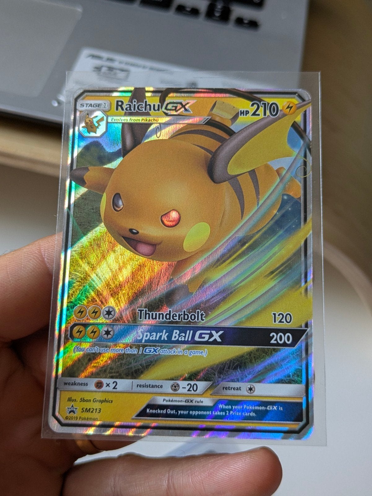 Raichu GX holo, Ophalen of Verzenden