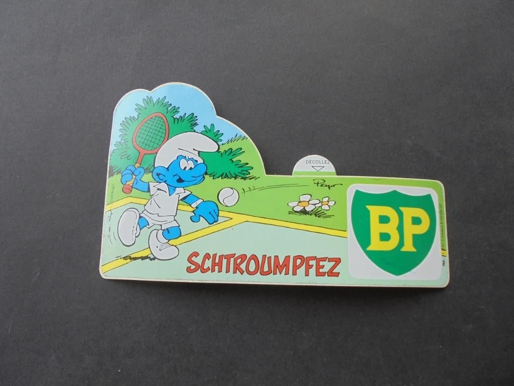 Autocollant BP Schtroumpfs, Collections, Envoi, Schtroumpfs, Neuf, Image, Affiche ou Autocollant