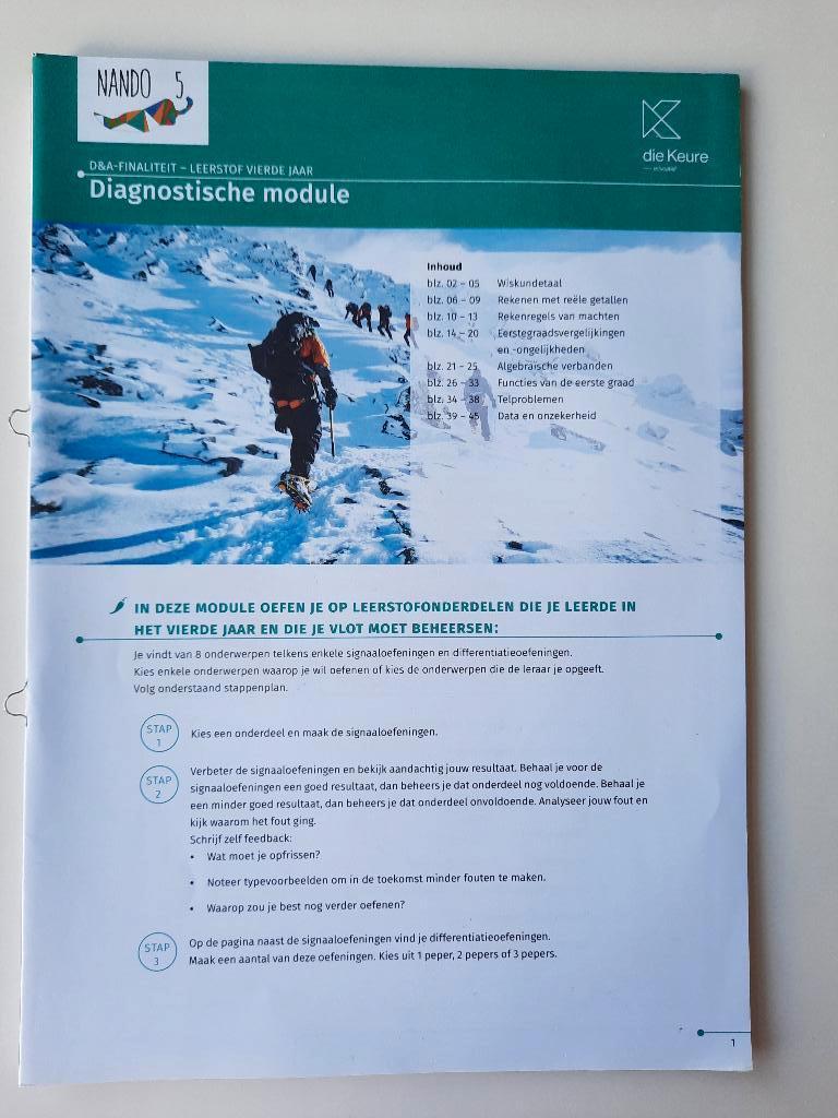 Boek Wiskunde Nando 5, Boeken, Ophalen, Nieuw, Overige niveaus, Die keure