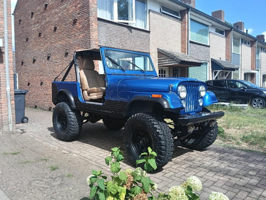 Jeep cj7 cj 4.2 t176 Dana 300 1980, Auto's, Jeep, CJ, Blauw, Handgeschakeld, Vierwielaandrijving