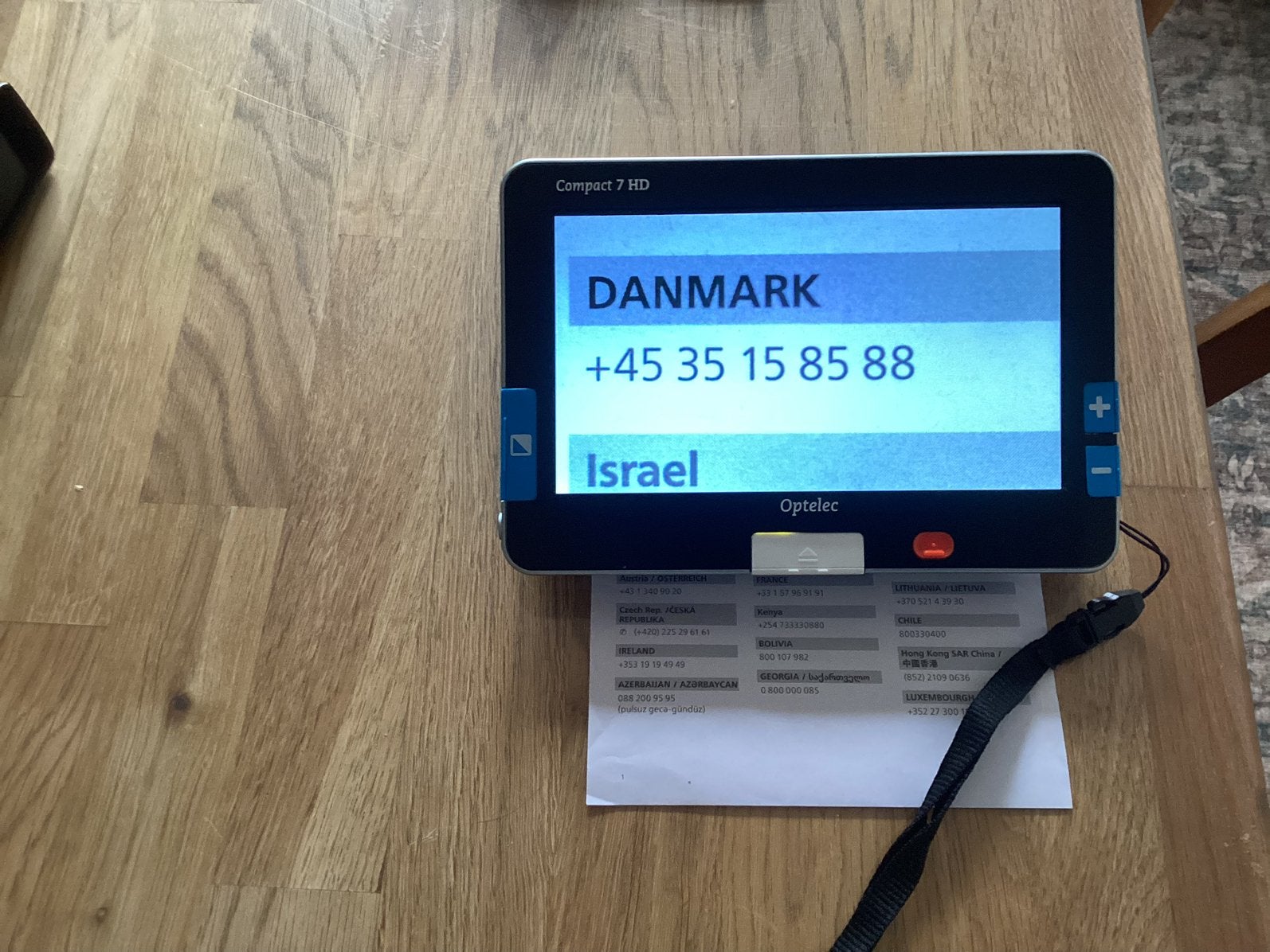 Optelec vergroot glas elektronische, Ophalen of Verzenden, Zo goed als nieuw