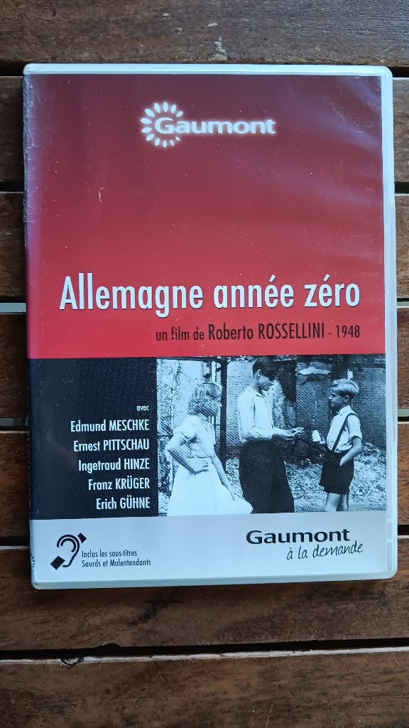 )))  Allemagne Année Zéro  //  Roberto Rossellini  (((, CD & DVD, Enlèvement ou Envoi, Tous les âges, Français, Comme neuf
