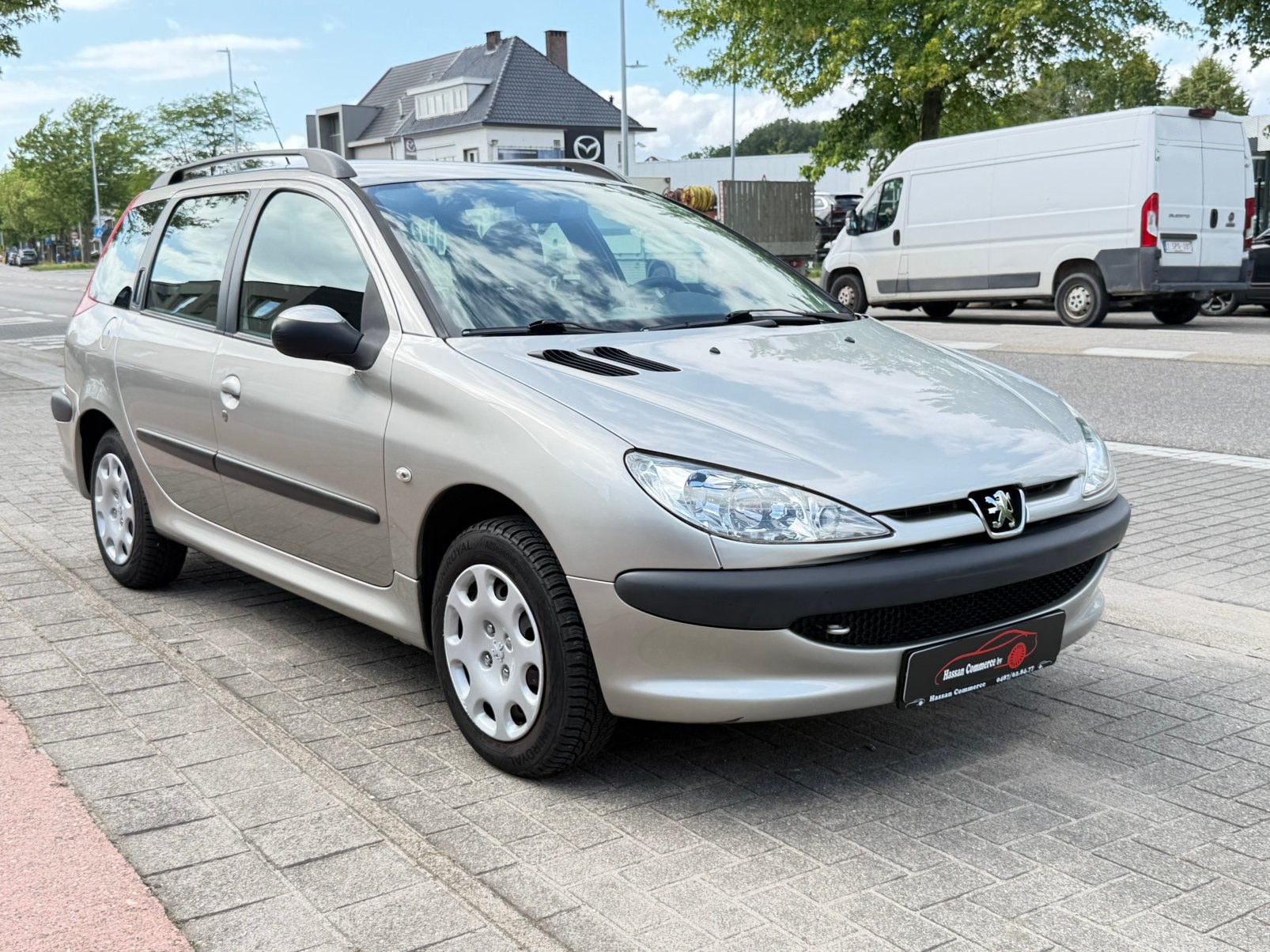 Peugeot 206sw 1.2i 66.000km 2005 gekeurd voor verkoop, Auto's, Bedrijf, 3 cilinders, Zilver of Grijs, Stadsauto