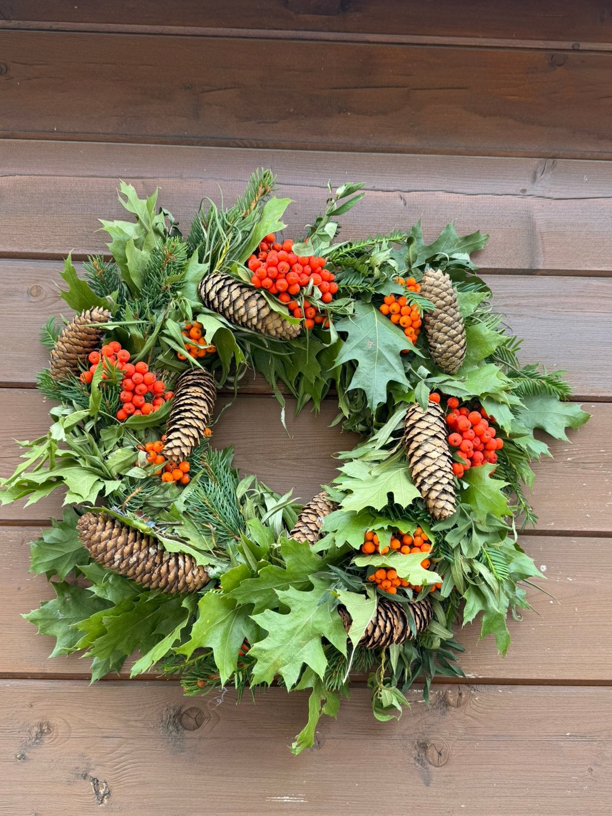 Prachtige selfmade herfstkrans, Huis en Inrichting, Ophalen, Nieuw, Krans, Natuurlijk materiaal
