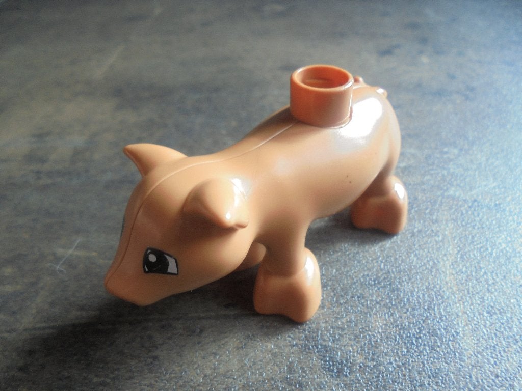 Lego Duplo Animal Pig Squared Eyes (zie foto's) 5, Enlèvement ou Envoi, Utilisé, Briques en vrac, Duplo
