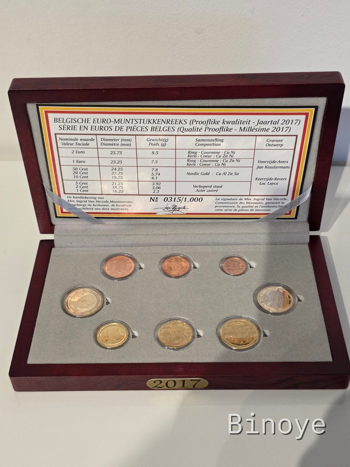 Belgique Série belle épreuve ( proof) 2017 monnaie courante, Timbres & Monnaies, Enlèvement ou Envoi, Belgique, Série