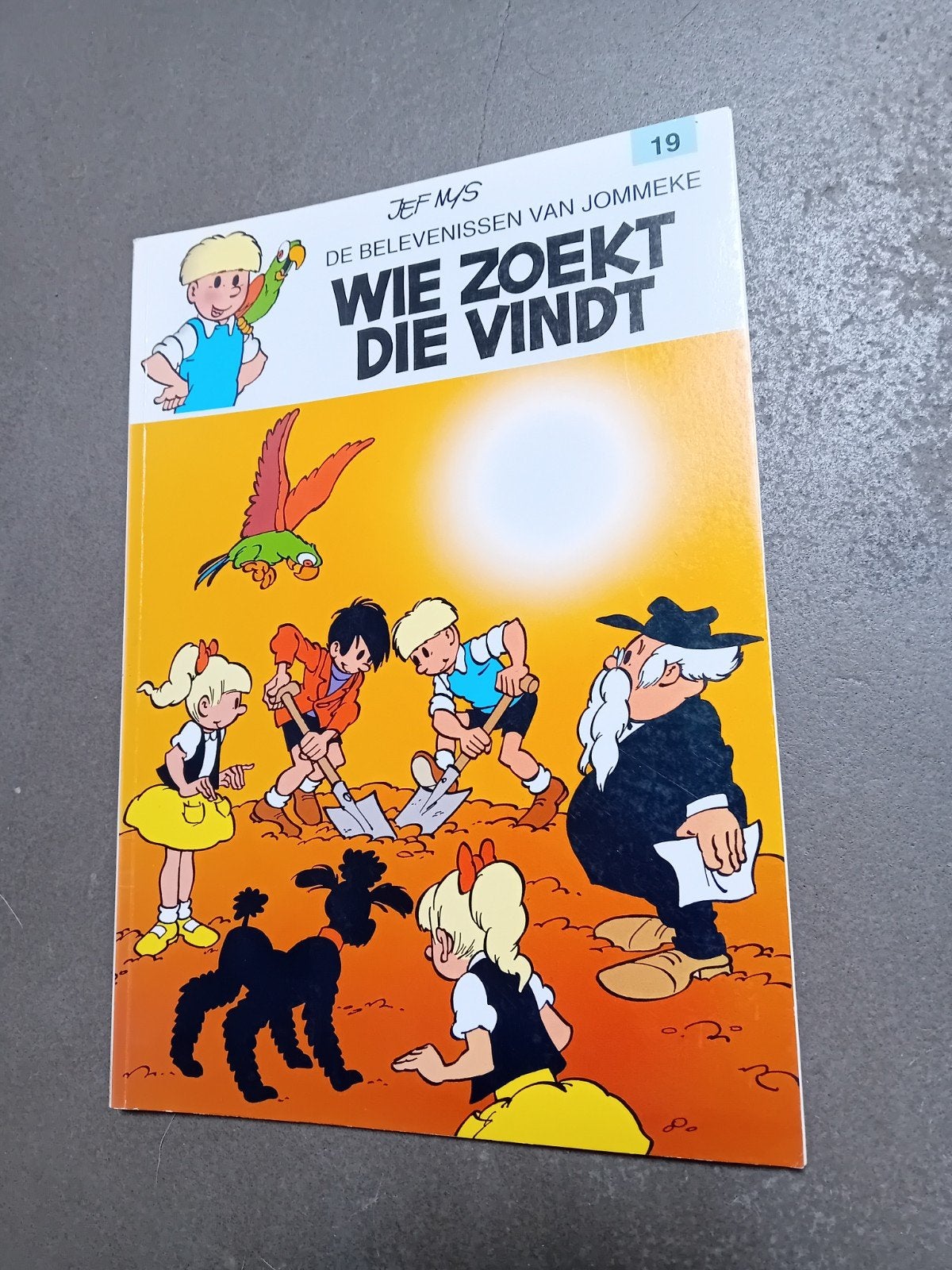 Wie zoekt die vindt, Eén stripboek, Jef Nys., Ophalen of Verzenden, Zo goed als nieuw
