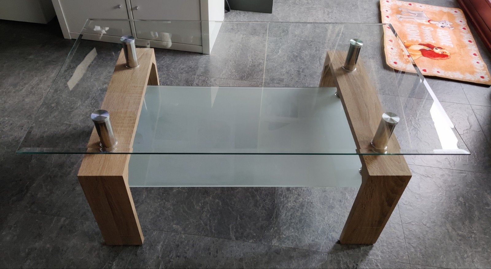 Glazen salontafel, Huis en Inrichting, Ophalen, Glas