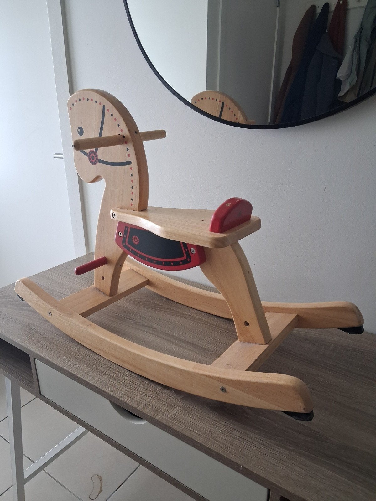 houten paardje, Enfants & Bébés, Jouets | Jouets a bascule, Enlèvement, Utilisé