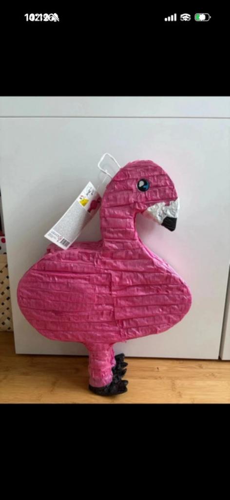 Pinata en forme de flamand rose, Enlèvement, Comme neuf
