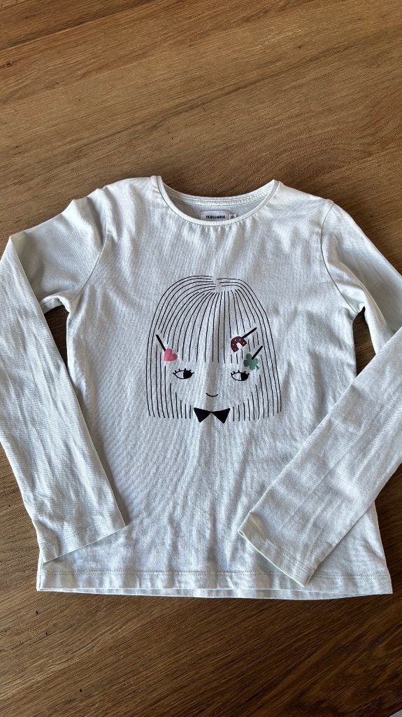 Longsleeve mint 140, Kinderen en Baby's, Meisje, Ophalen of Verzenden, Zo goed als nieuw, Shirt of Longsleeve