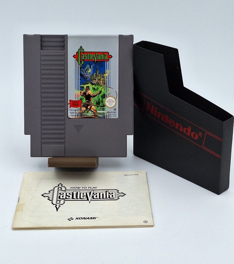 Castlevania NES Nintendo PAL B Konami Game en Manual, Games en Spelcomputers, Games | Nintendo NES, Gebruikt, Platform, 1 speler
