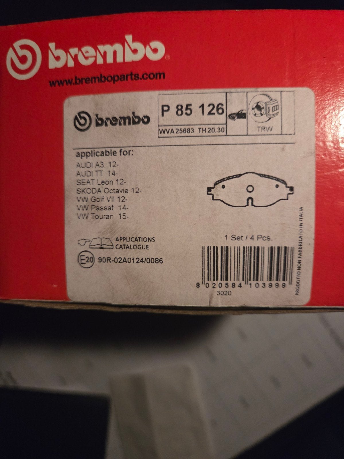 Nieuwe brembo remblokken vooral . Meer details op foto, Ophalen, Nieuw, Seat