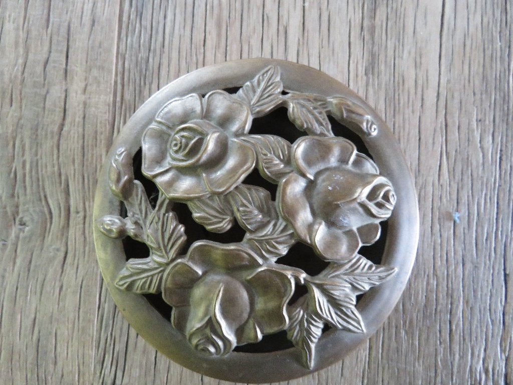Porte-encens Art Nouveau en laiton avec support à pot-pourri, Enlèvement ou Envoi